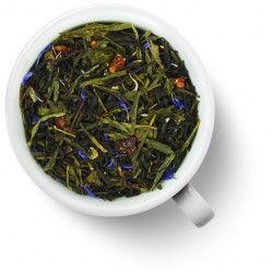 Зеленый ароматизированный чай Клубника в шампанском