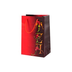 Пакет подарочный "Пламенный цветок"