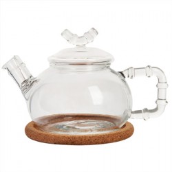Стеклянный заварочный чайник "Бамбук", 460 мл