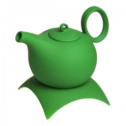 Чайник керамический на подставке "Green Wave", 1000 мл