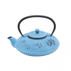 Чугунный чайник "Фиалки", 800 мл.