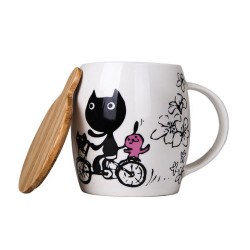 Керамическая кружка "Bicycle Cat", 450 мл Керамическая кружка "Bicycle Cat", 450 мл