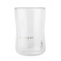 Необжигающая чашка из жаропрочного стекла с двойными стенками 250 мл