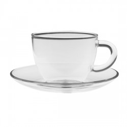 Чайная пара "Стеклянный бутон" 150 мл