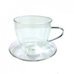 Чайная пара "Стеклянный бутон" 200 мл